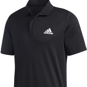 adidas Men's Designed 2 Move 3-Stripes Black Polo Shirt Size 3XL NWT